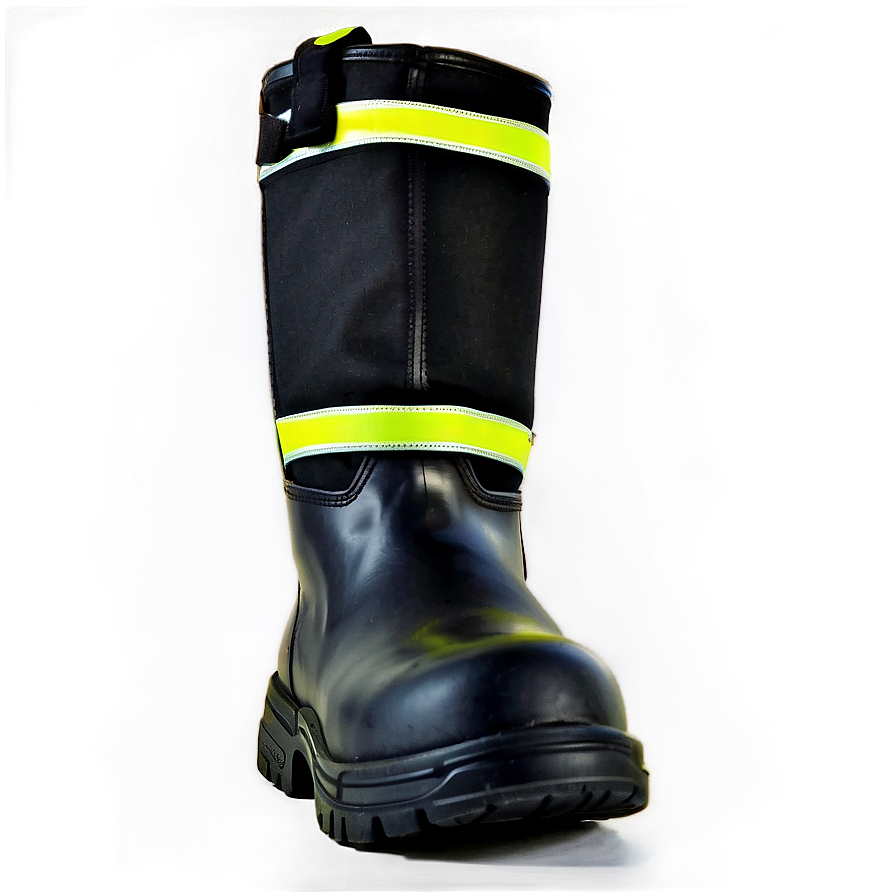 Leather Firefighter Boots PNG sif57 PNG with transparent background