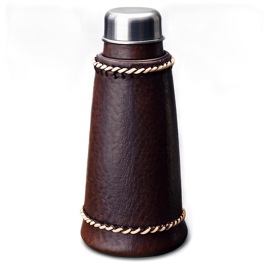 Leather Flask Cover PNG fus50 PNG with transparent background