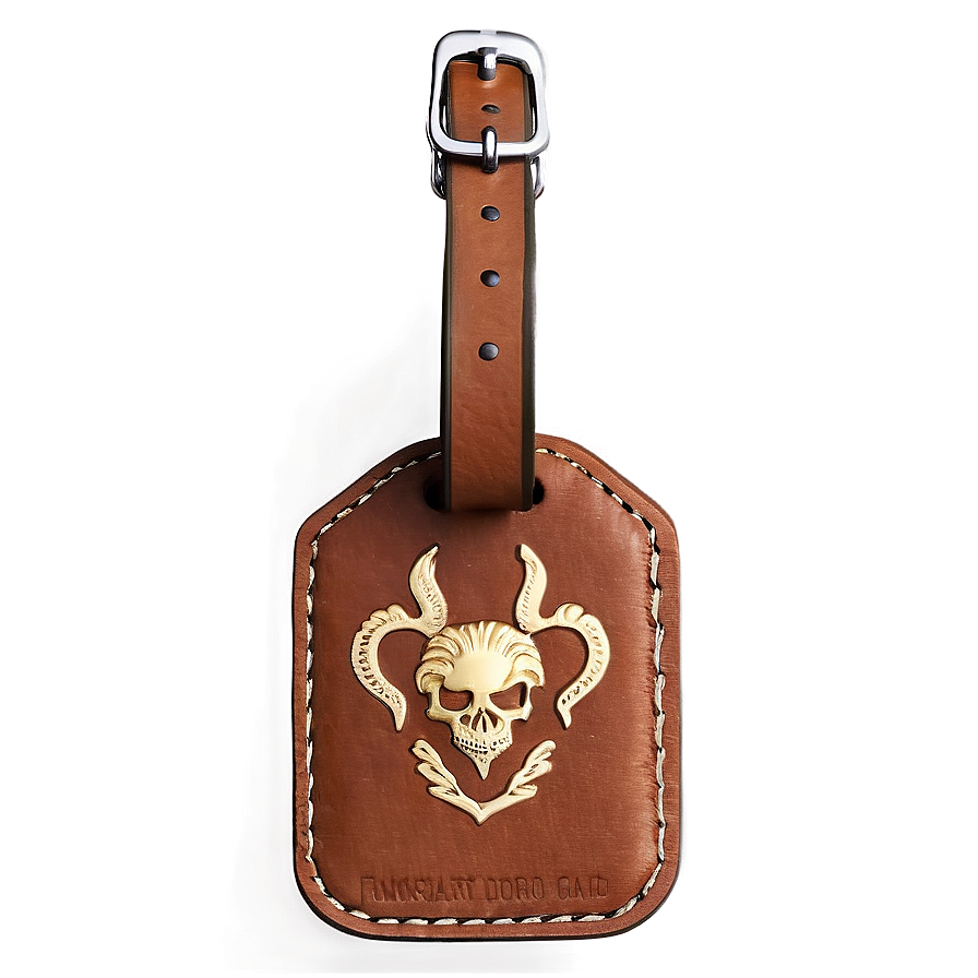 Leather Luggage Tag Png Nmu63