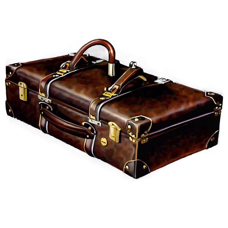 Leather Suitcase Png 05252024