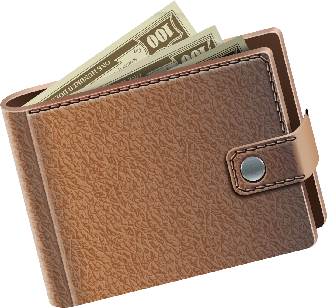 Leather Walletwith Cash