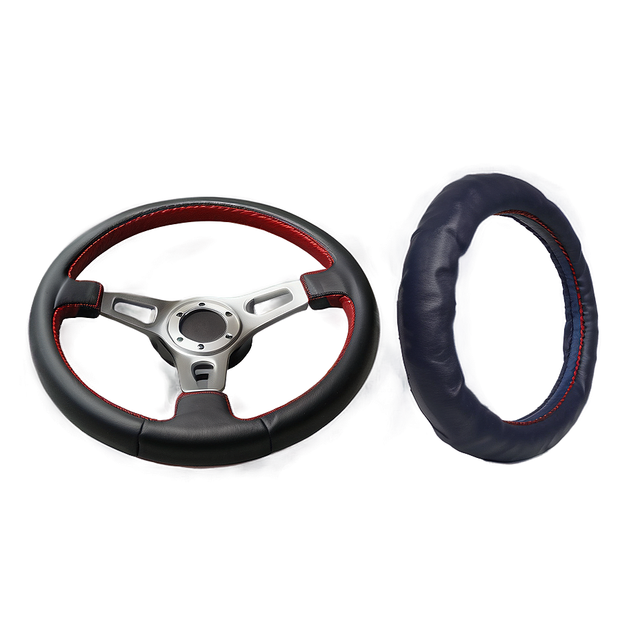 Leather Wrapped Steering Wheel Png 38