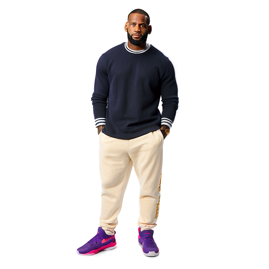 Lebron James Casual Look Png Rbk