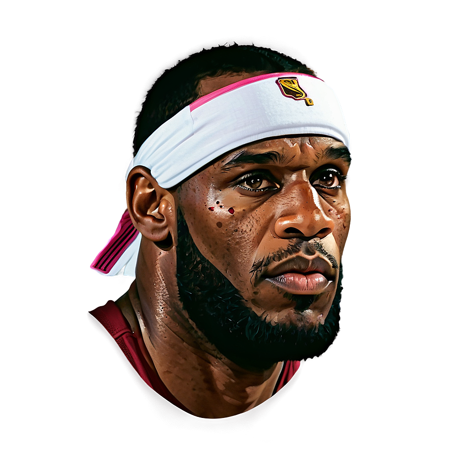 Lebron James Iconic Headband Png 31