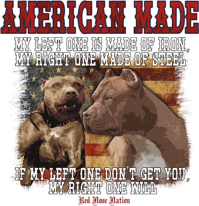 Left One Made Of Iron Pit Bulls - Poster, HD Png Download PNG with transparent background