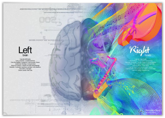 Left Right Brain Functions Illustration