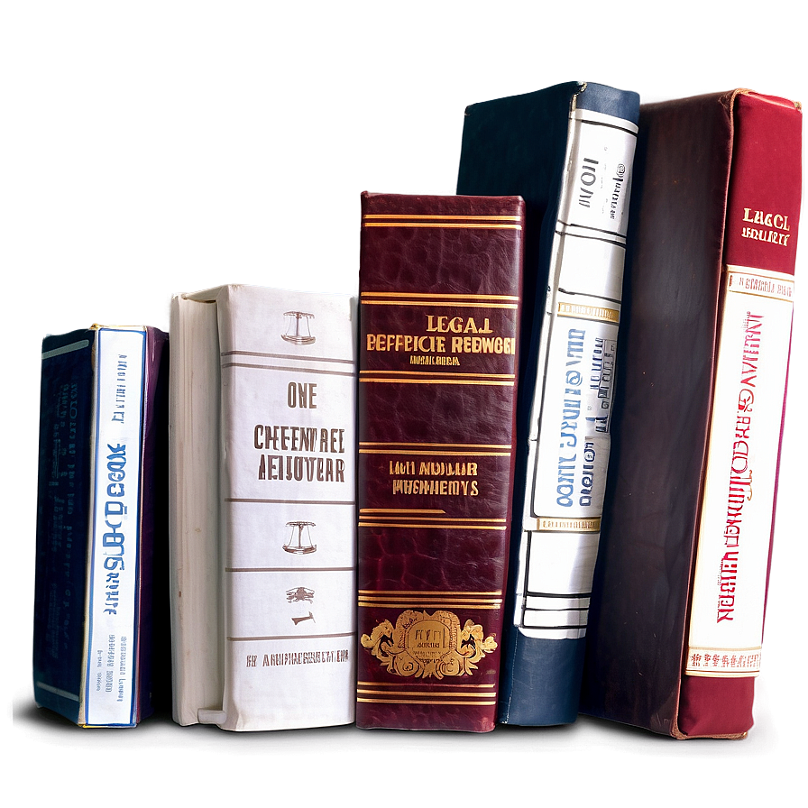 Legal Reference Book Spine Png 88