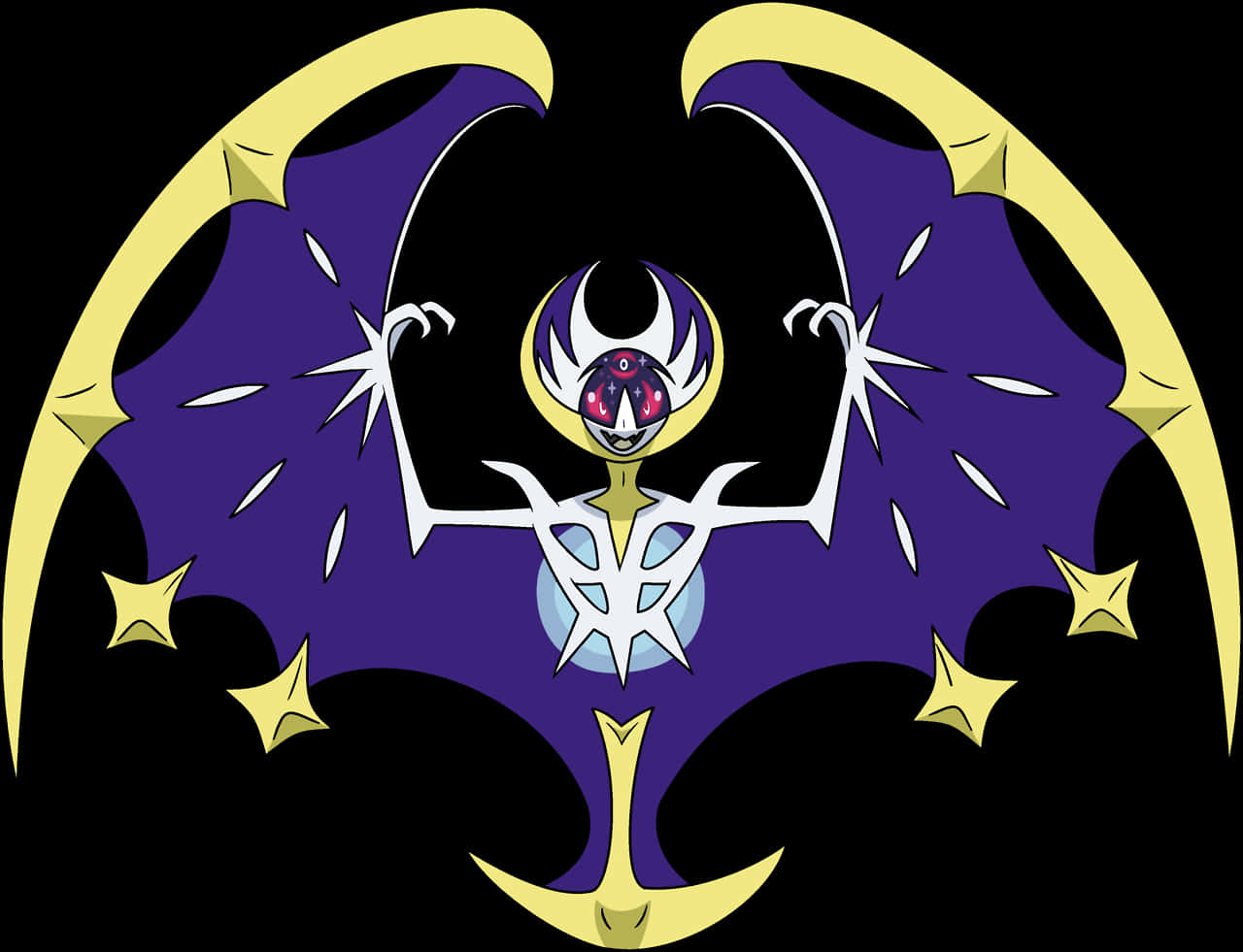 Legendary Pokemon Lunala Artwork