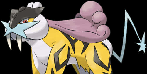 Legendary Pokemon Raikou Illustration