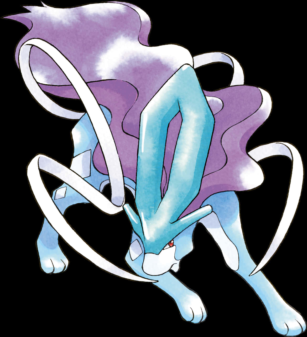 Legendary Pokemon Suicune Illustration