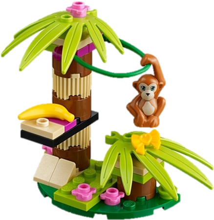 Lego Banana Tree With Monkey