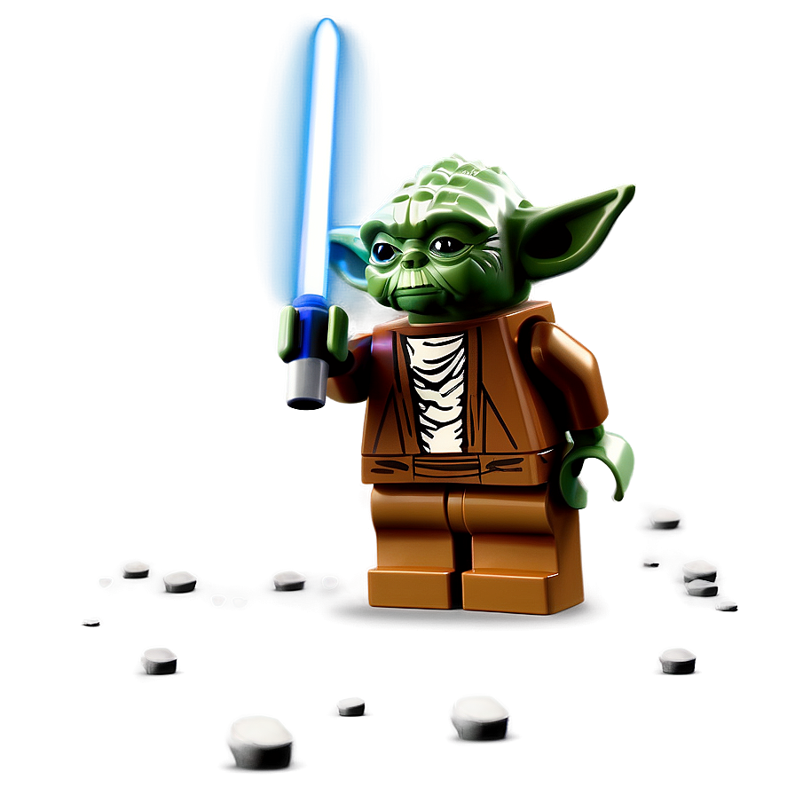 Lego Yoda Brick Figure Png 06282024