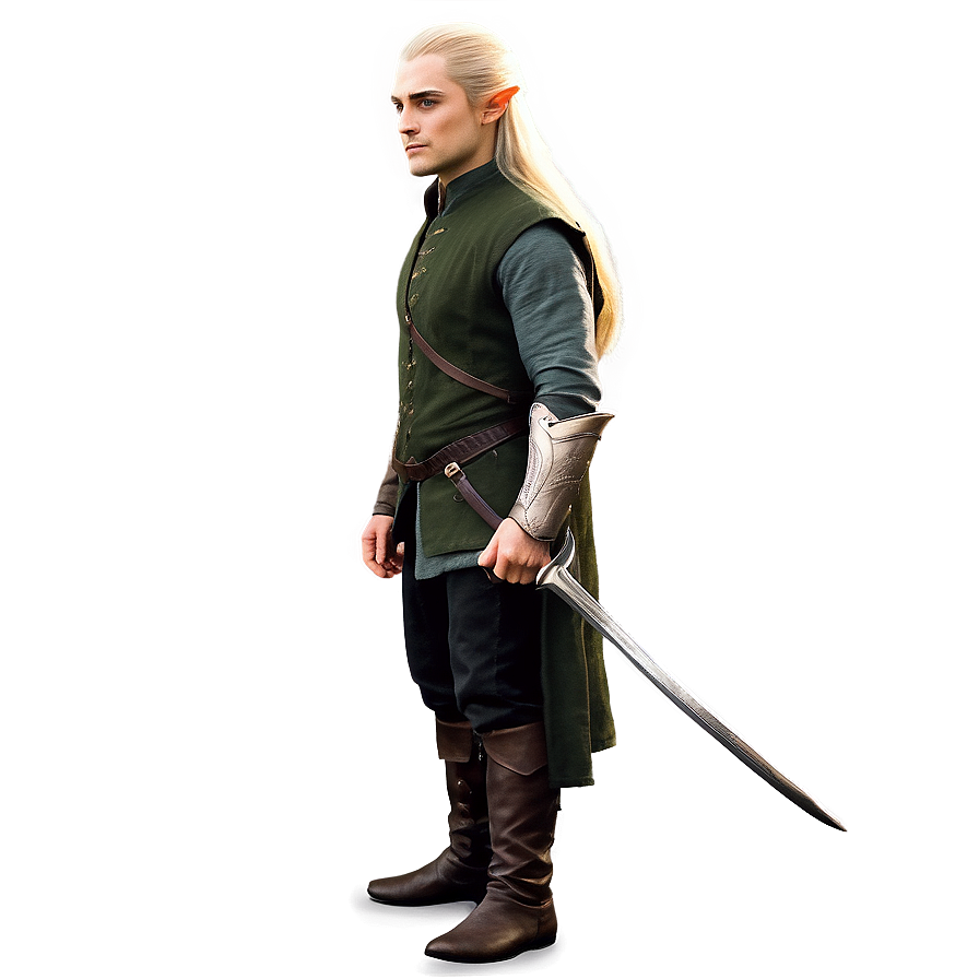 Legolas With Hood Cloak Png Eol