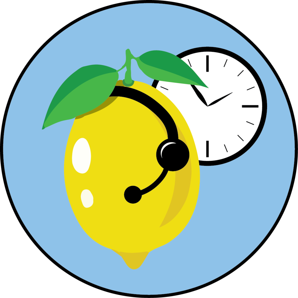 Lemon Clock Customer Support Icon