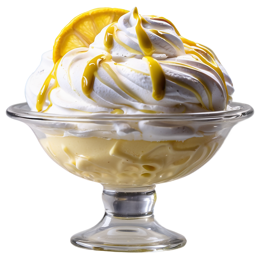 Lemon Meringue Ice Cream Sundae Png Jro