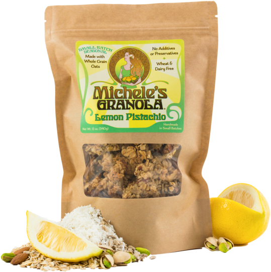 Lemon Pistachio - Michele's Granola Lemon Pistachio, HD Png Download PNG with transparent background