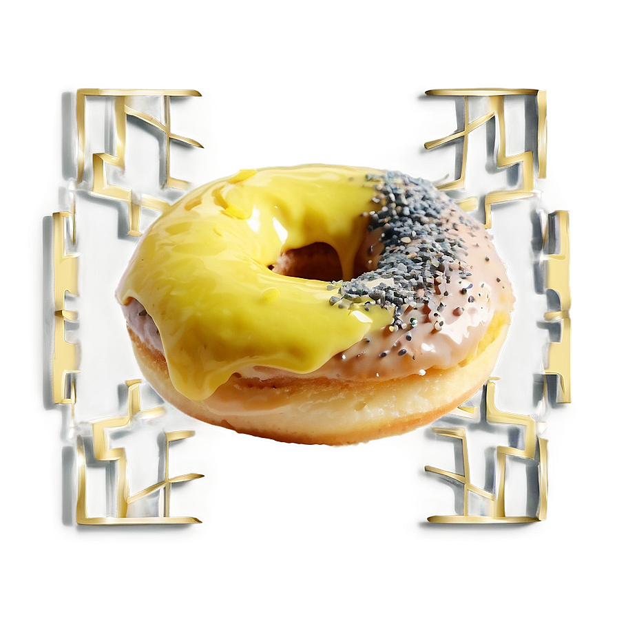 Lemon Poppyseed Donut Png 69