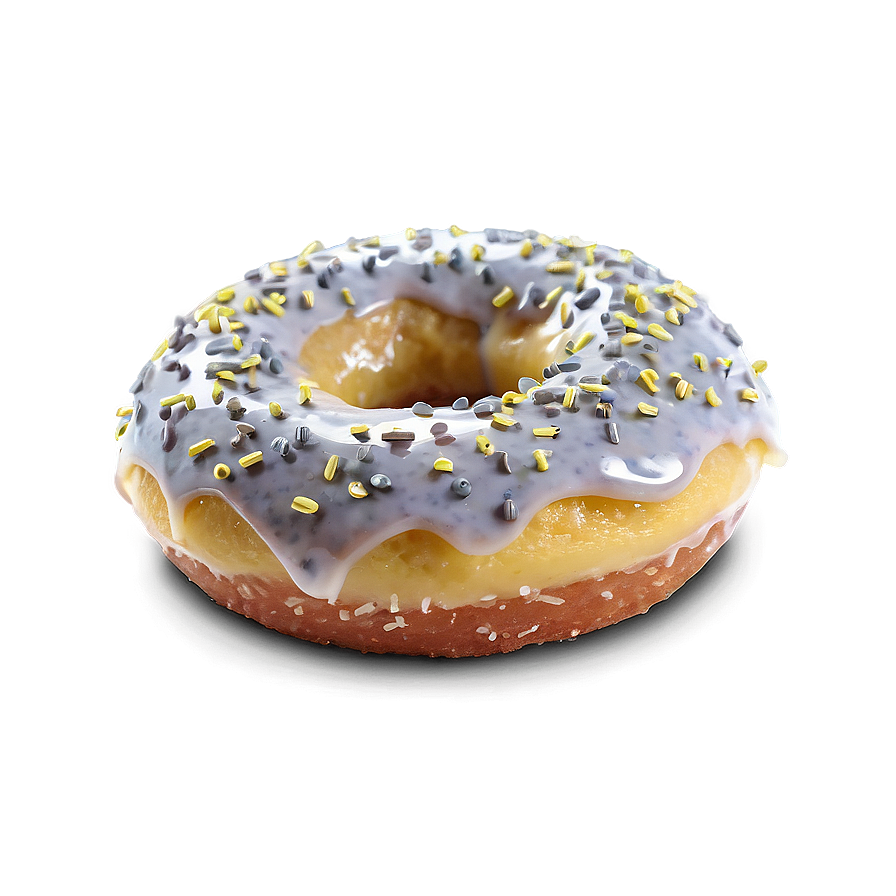 Lemon Poppyseed Donut Png Ekw69