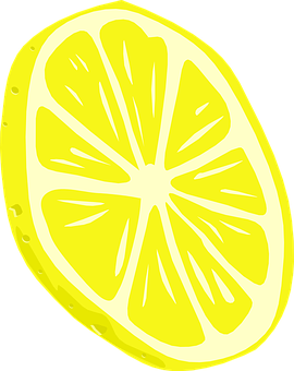 Lemon Slice Illustration PNG with transparent background