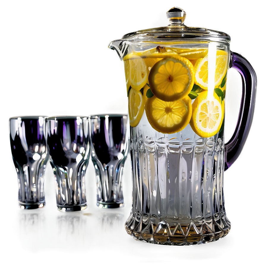 Lemonade Pitcher And Glasses Png Vju44