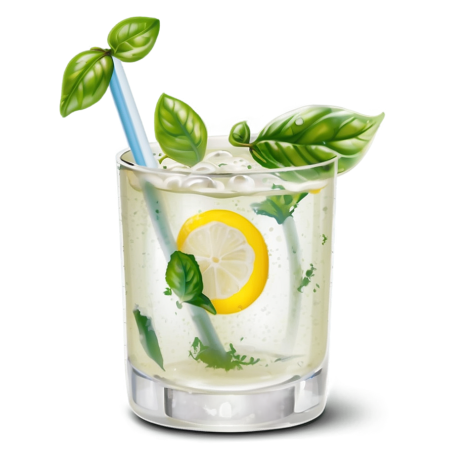 Lemonade With Basil Png 58