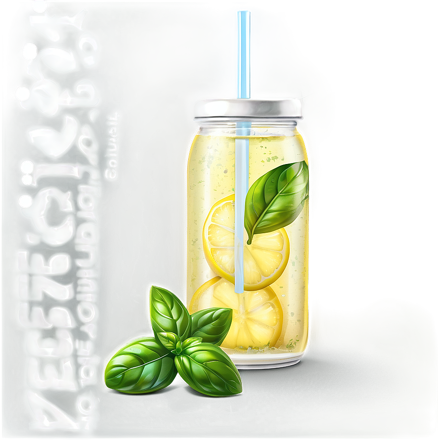 Lemonade With Basil Png 62