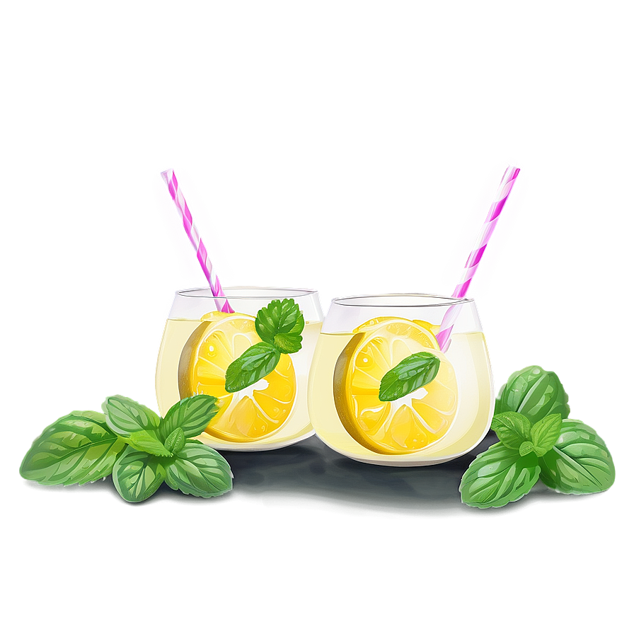 Lemonade With Fresh Mint Png 05252024