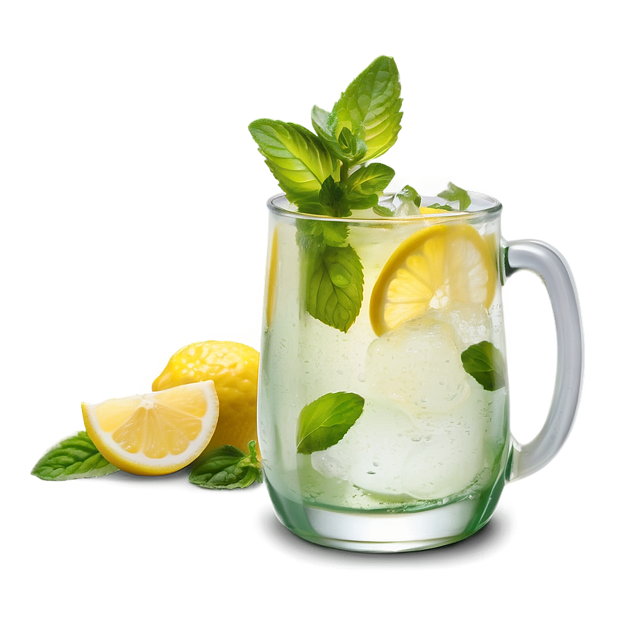 Lemonade With Fresh Mint Png Apx8