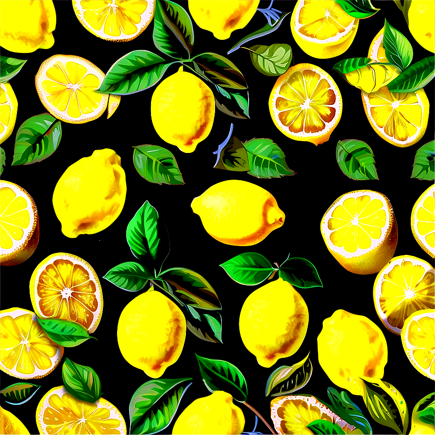 Lemons Fabric Png Hvf93