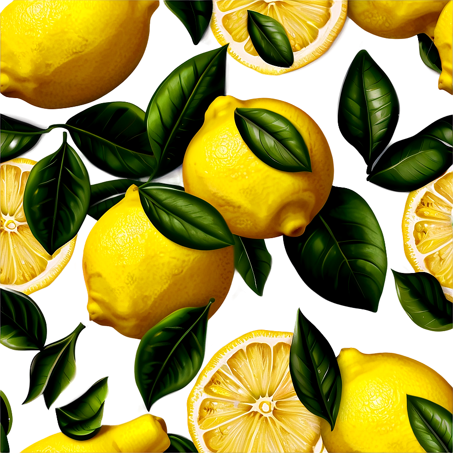 Lemons Print Png Seb