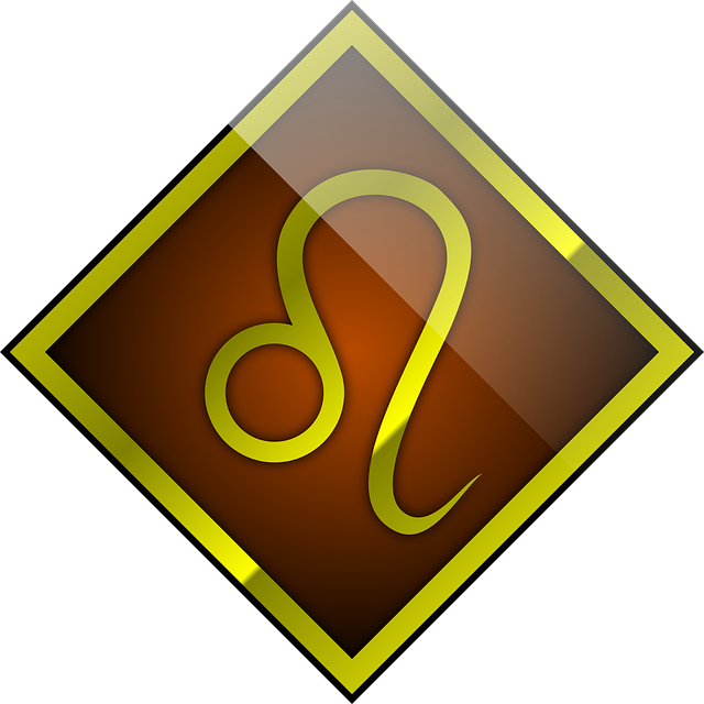 Leo Zodiac Symbol Art PNG with transparent background