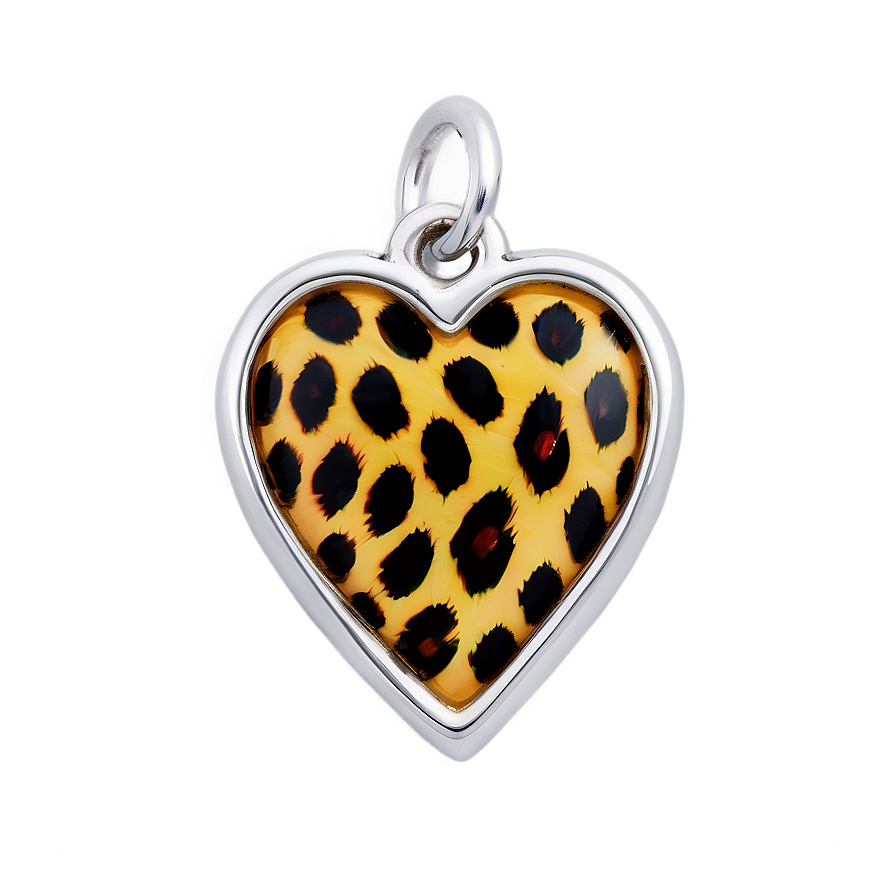 Leopard Heart Charm Png 88