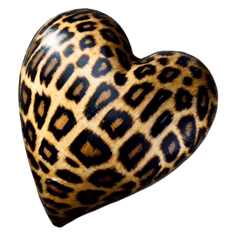 Leopard Heart Decor Png 06282024