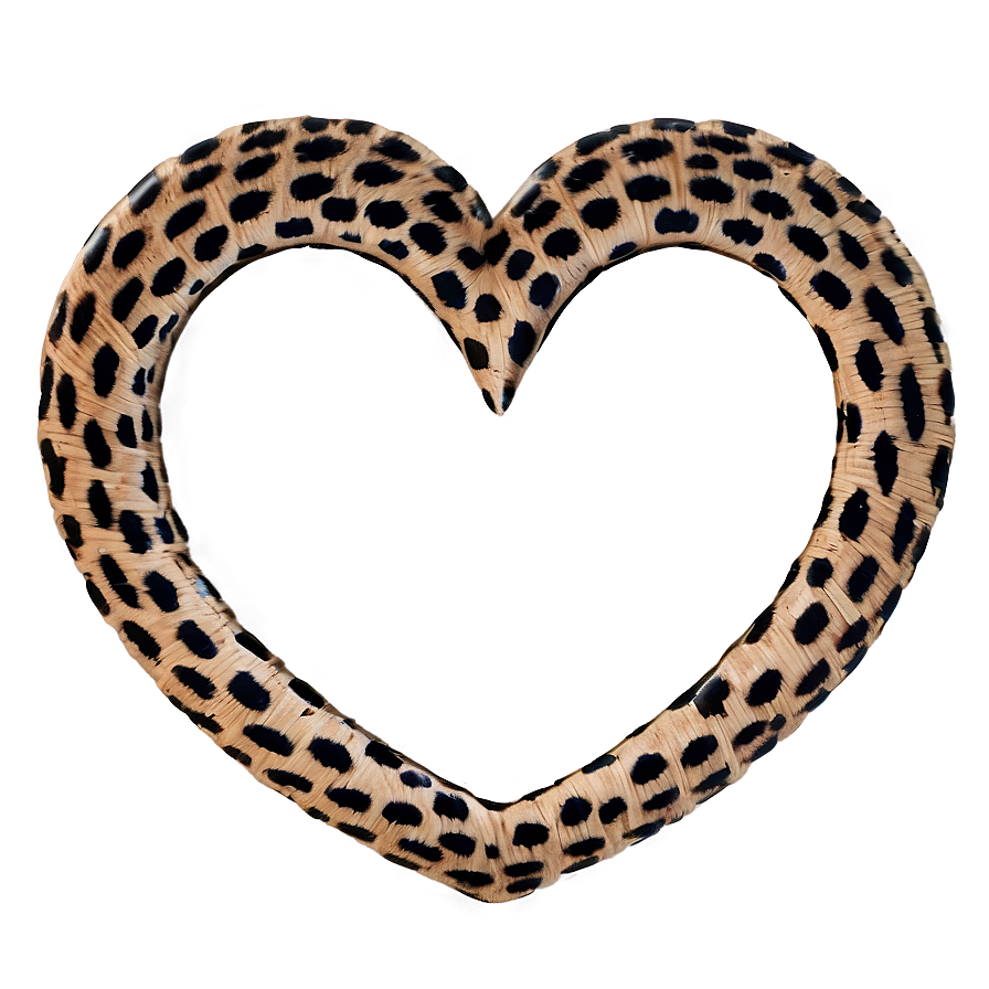 Leopard Heart Design Png Crm75