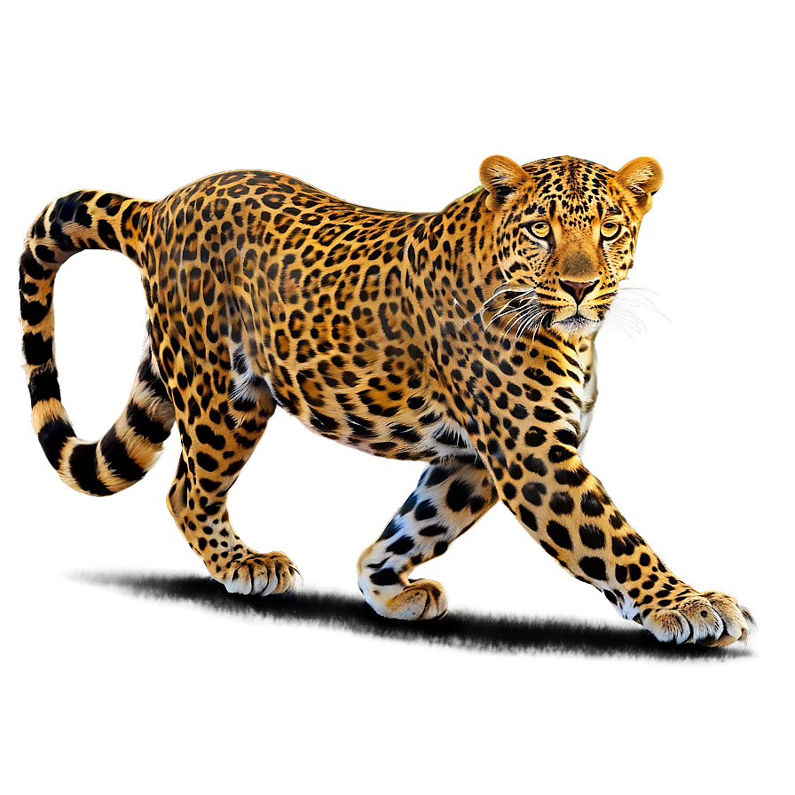 Leopard On Prowl Png 06112024