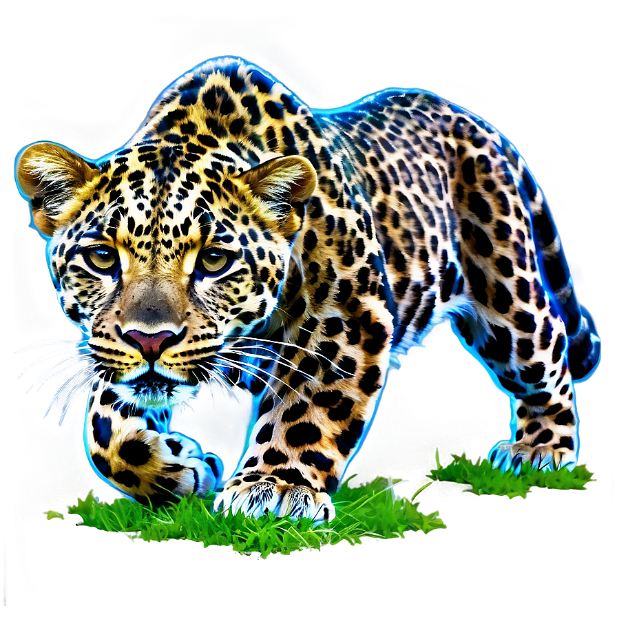 Leopard On Prowl Png Tbi64