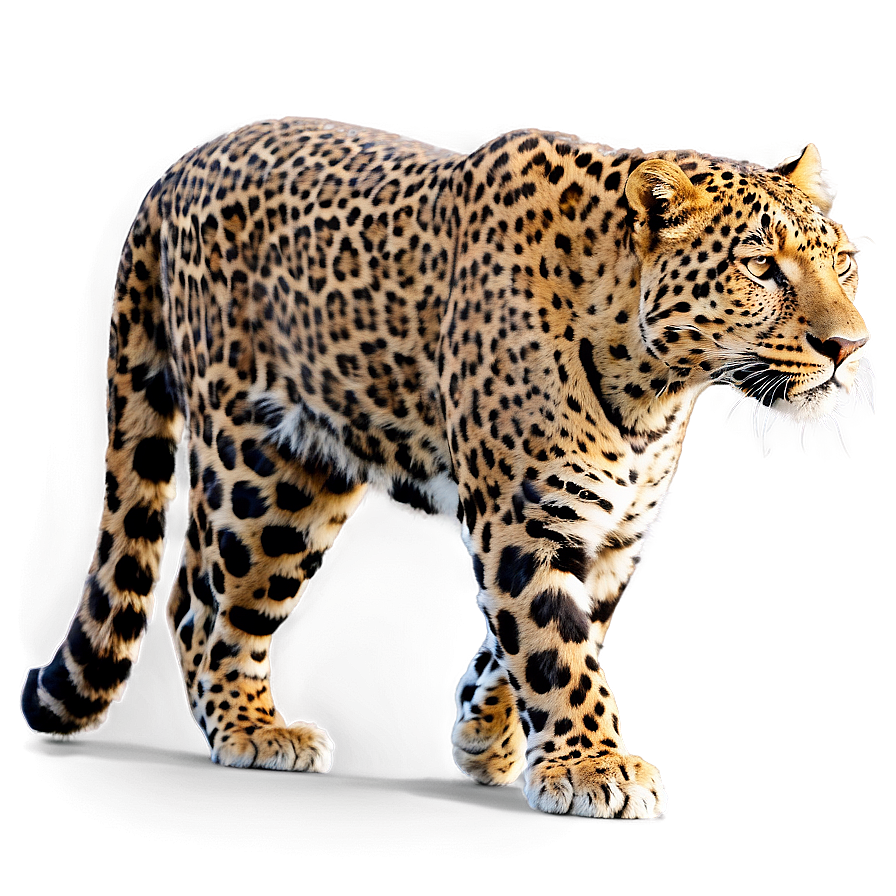 Leopard On Prowl Png Vnl