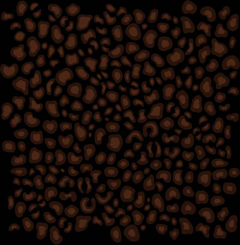 Leopard Print Pattern Texture PNG with transparent background