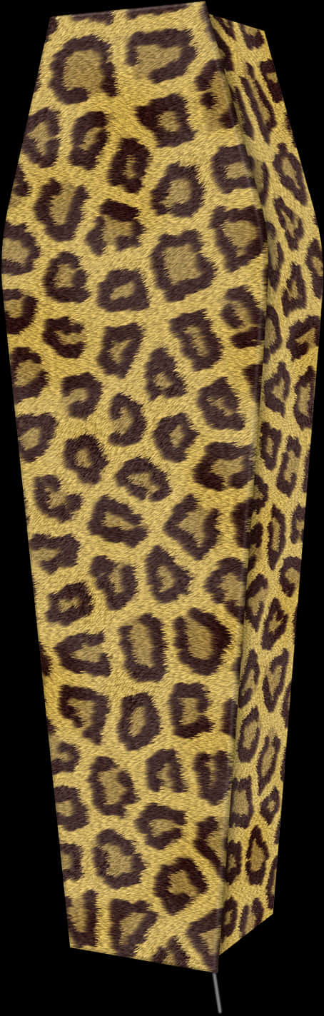 Leopard Print Pencil Skirt PNG with transparent background