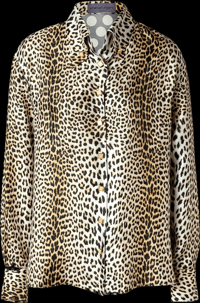 Leopard Print Shirt Fashion Item PNG with transparent background
