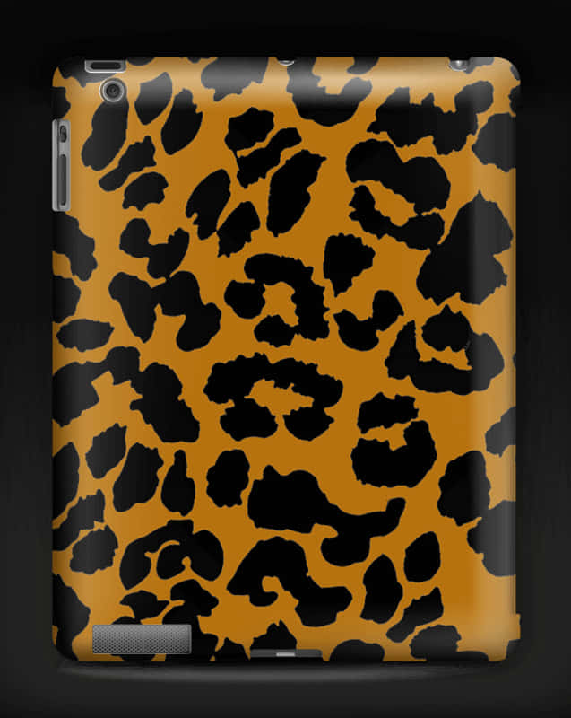 Leopard Print Tablet Case PNG with transparent background