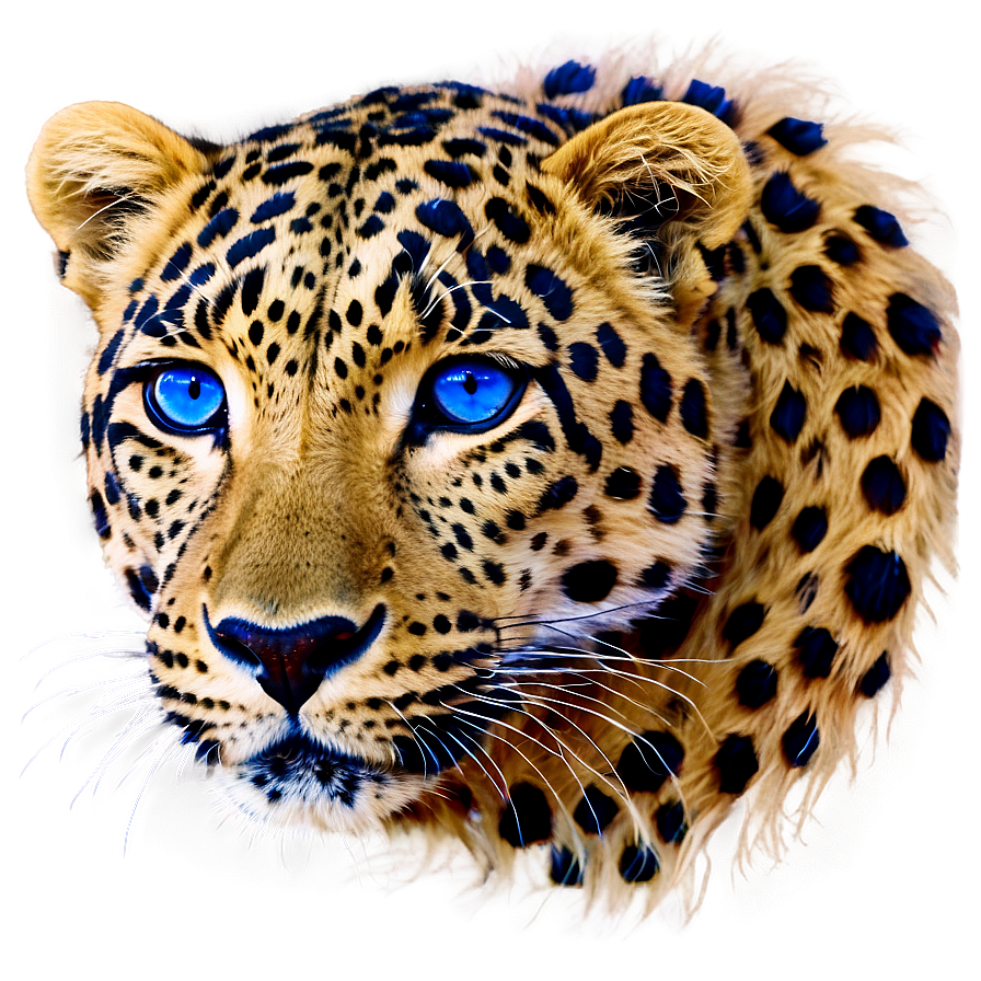 Leopard With Blue Eyes Png 85