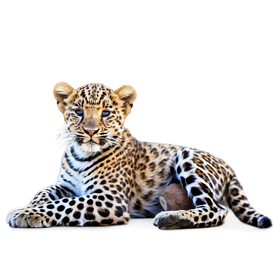 Leopard With Cub Png 06112024