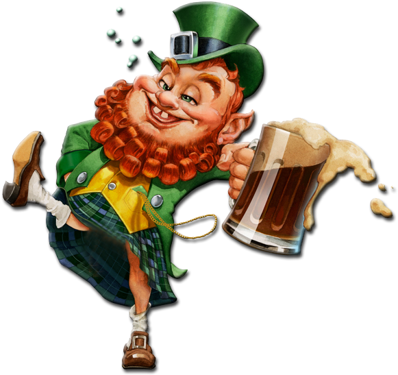 Leprechaun Celebration Beer Spill