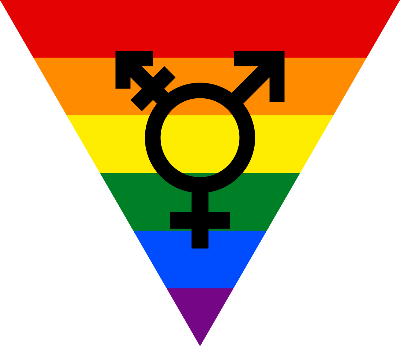Lesbian Pride Flagwith Symbols PNG with transparent background