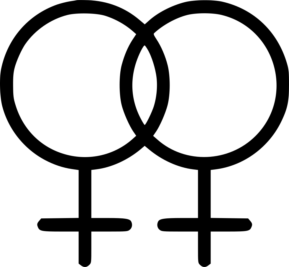 Lesbian Symbol Graphic PNG with transparent background