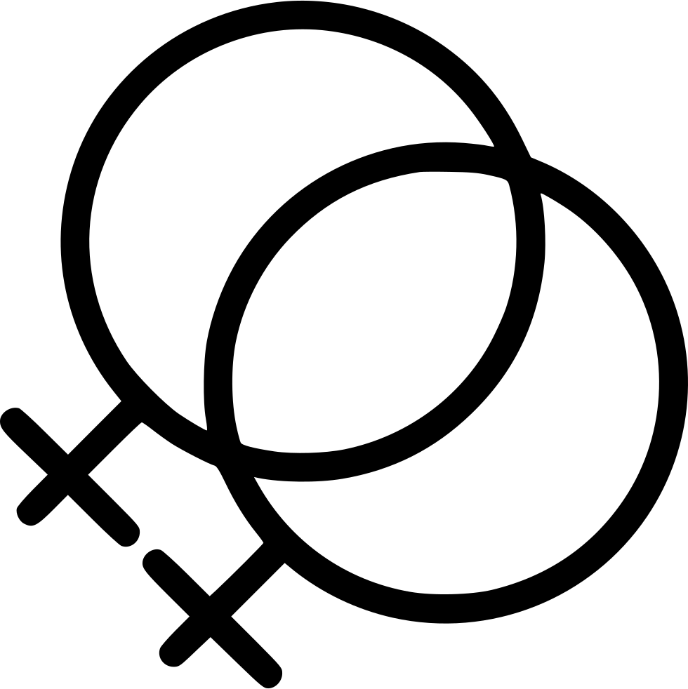 Lesbian Symbol Graphic PNG with transparent background