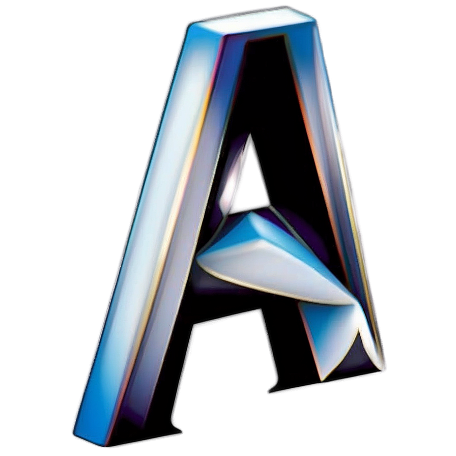 Letter A With Shadow Effect Png 70