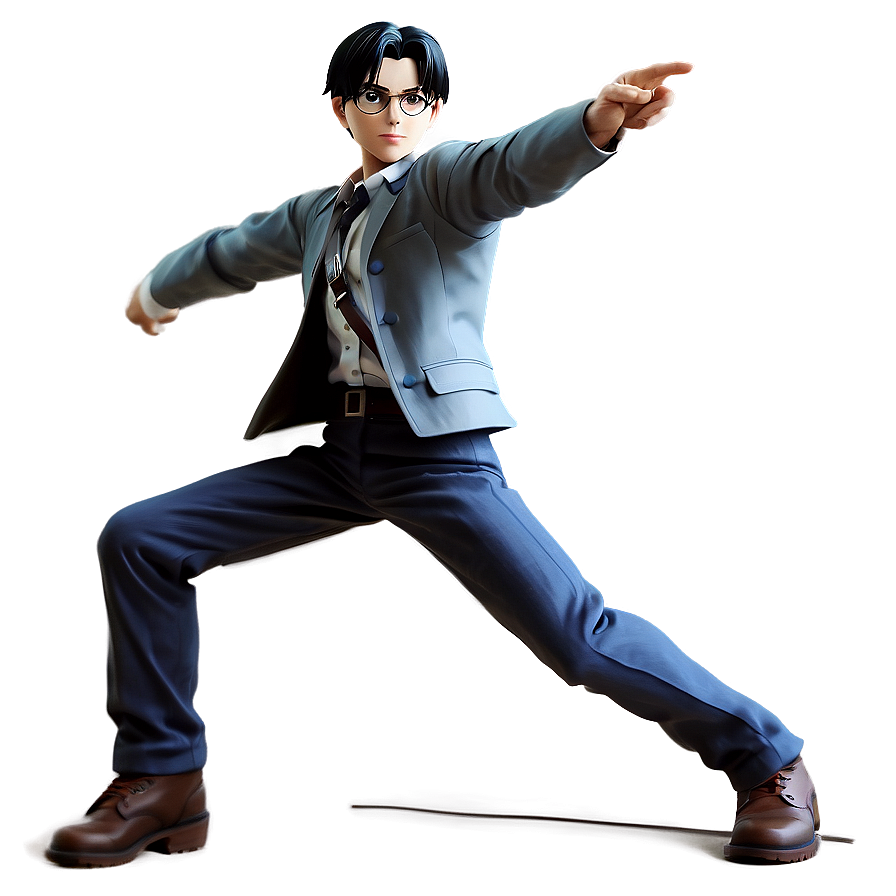 Levi Ackerman Action Pose PNG 93 PNG with transparent background