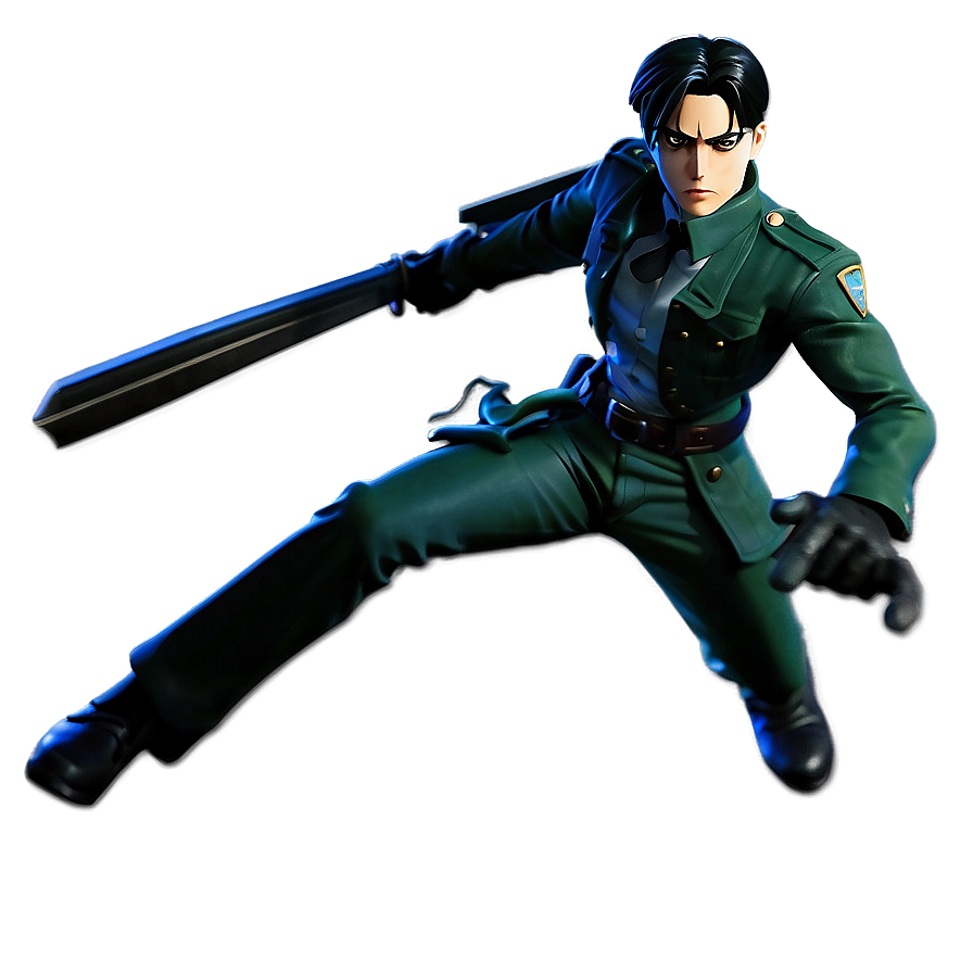 Levi Ackerman Fierce Battle Png Vqt